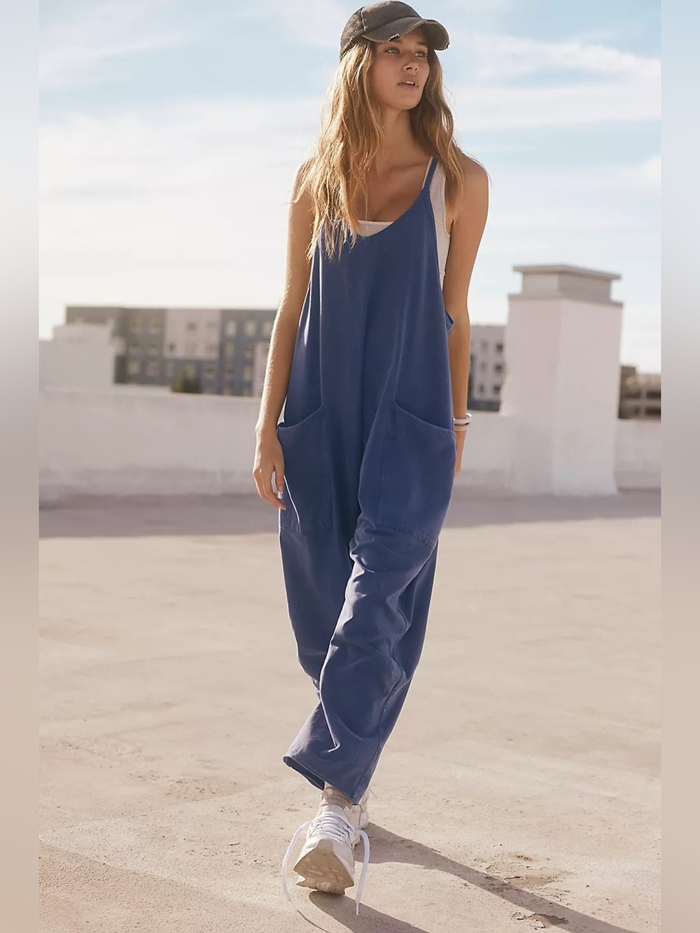 FP MOVEMENT Hot Shot Onesie Blue Indigo NWT Jumpsuit Romper